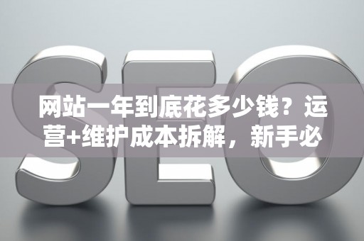 网站一年到底花多少钱?运营+维护成本拆解,新手必看 网站一年到底花多少钱?运营+维护成本拆解,新手必看